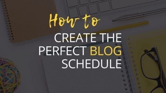 A 4-Step Blog Schedule