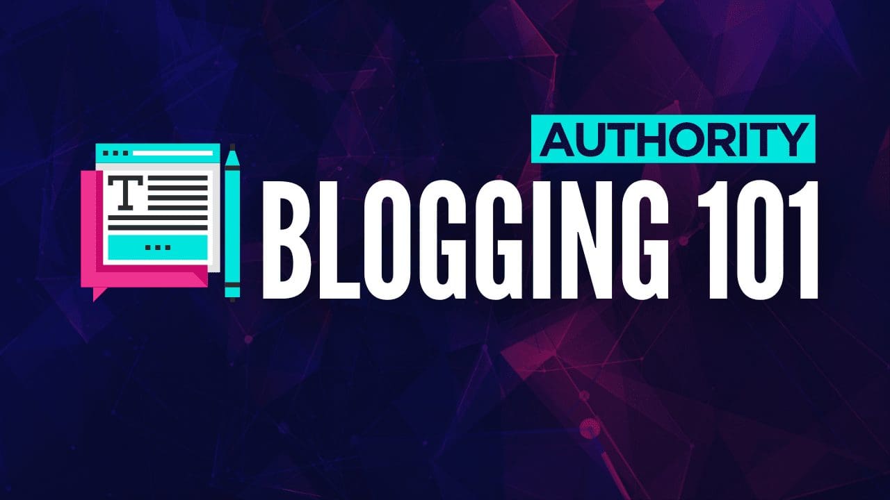 Blogging 101 graphic
