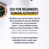SEO for Beginners - Domain Authority