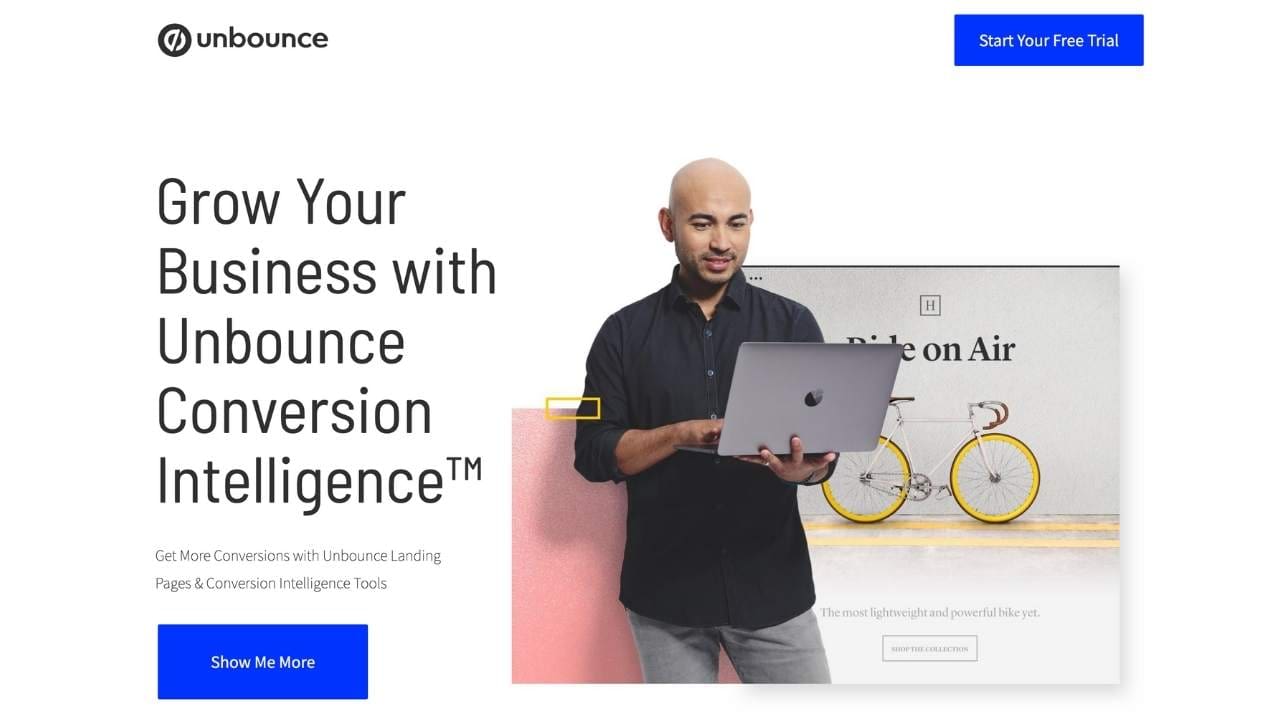 unbounce - landing page software