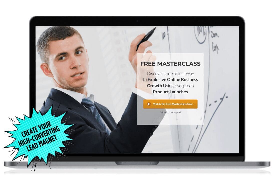 Lead generation course landing page on iPad | Torie Mathis