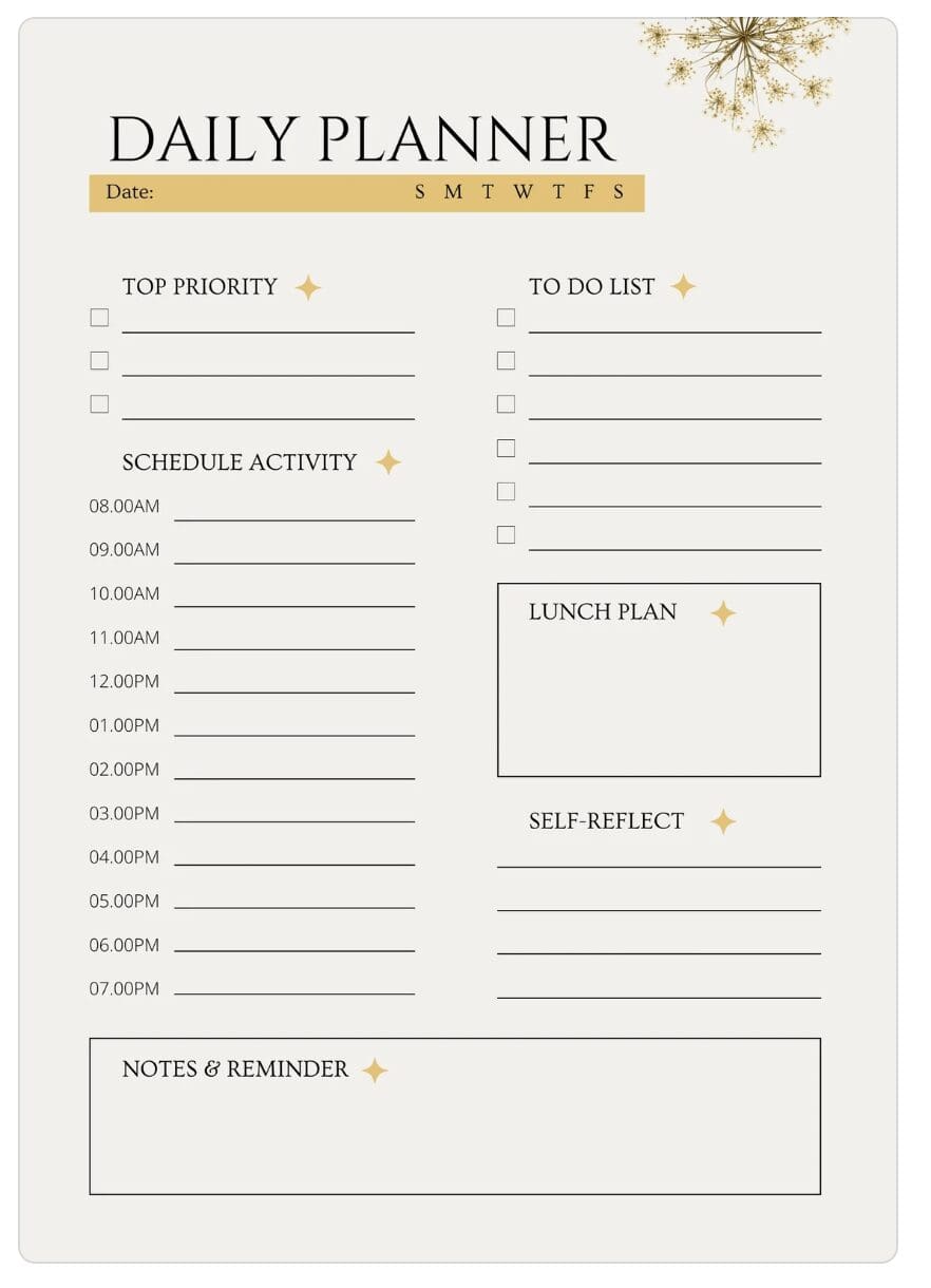 lead magnet template example - planner 2